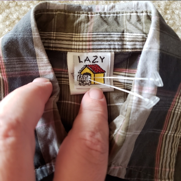 Lazy Dog plaid shirt - Picture 3 of 4